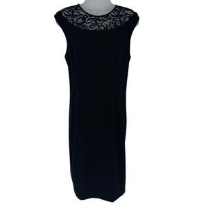 Cynthia Steffe Black Lace Yoke Cocktail Dress‎ 6